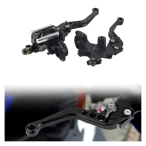 Palanca de freno y embrague universal de 22mm para manillar de moto con depósito integrado 4
