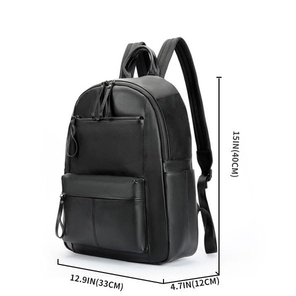 Fashionable and casual business backpack with a brain wrapped layer and cowhide book sentence travel backpack2