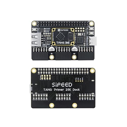 Image of Sipeed Tang Primer 25K GW5A FPGA Development Board, 64Mbits Linux RISCV Single Board Computer, with MIPI 2.5Gbps Ethernet PMOD Port for FPGA Education, Support SDRAM HDMI Camera Module (Basic Dock)