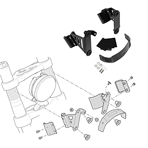 Image of Green-L Front Headlight Fairing w /Windshield and Bracket Mount Kit Fit for Harley 2020-2024 Softail Standard 2021-2025 Street Bob
