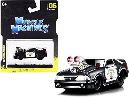 Maisto 164 Muscle Machines 1993 Ford Mustang SVT Cobra Highway Patrol colores surtidos