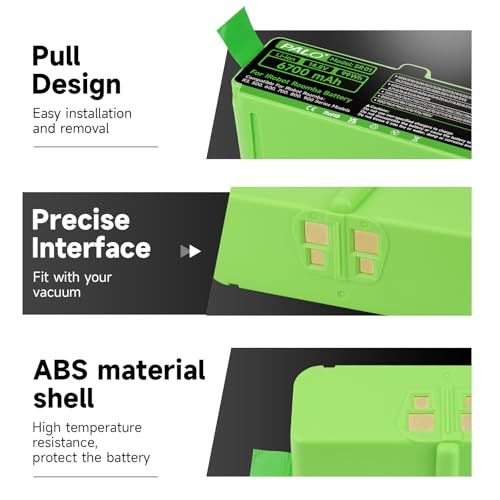 Palogreen 6700mAh Akku für IRobot Roomba 900/800/700/600/500 Series - Lithium Akku Kompatibel Roomba 980 960 981 985 971 966 906 896 895 890 886 880 790 780 770 760 695 692 675 620 606 555 530 520...