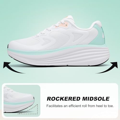 Image of ALEADER Womens Walking Shoes for 12-Hour Work Comfort, Anti-Fatigue Max Cushion Shoes for Standing All Day - Wide Fit for Nurses, Retail