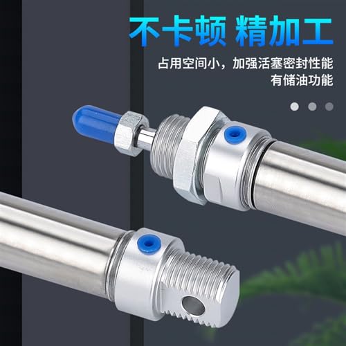 Cilindro de acero inoxidable MA16 con carrera variable para sistemas neumáticos compactos 6