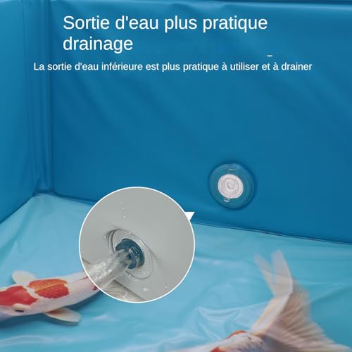Piscine pour chien pliable carrée - Baignoire multifonction pour chiots - 8