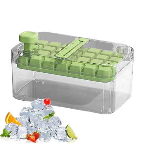 Molde de hielo grande | Bandeja de hielo cuadrada para congelador, whisky con contenedor de 6 rejillas, utensilios de cocina antiadherentes para fiestas de verano, picnic, viajes, camping, cerveza