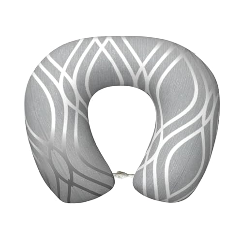 Almohada de viaje poliéster negro ajustable miniatura 1