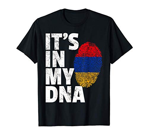 IT'S IN MY DNA Armenia Flag Pride National Country Roots T-Shirt