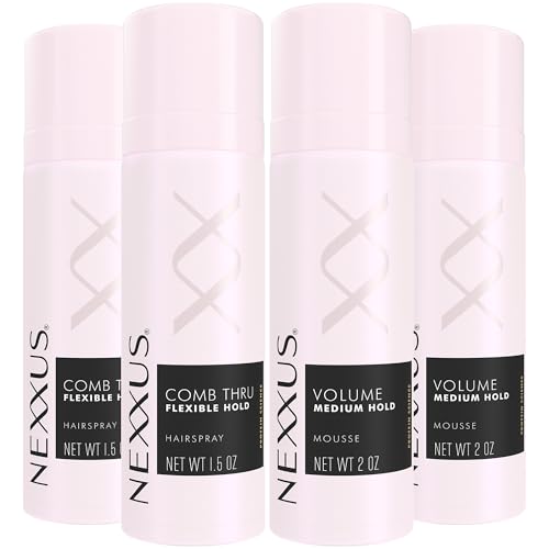 Combo Nexxus: Hairspray y Mousse de Viaje 4 pzas