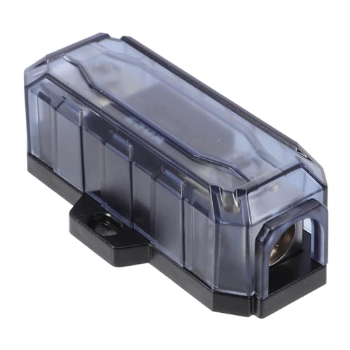 Cabilock Portafusibles Automotor Audio del Coche del Bloque De Distribución Terminal Cuadro De Luces o Fusibles Amplificador para Altavoces Aleación De Zinc Grey