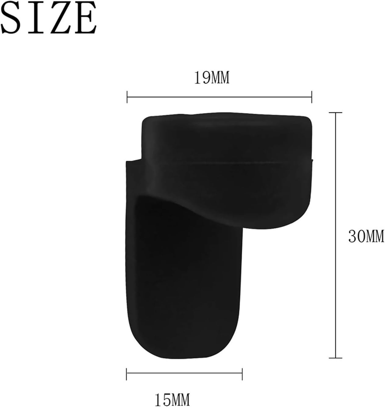 Clarinet Thumb Rest Cushion 18pcs Clarinet Thumb Rest Soft Finger Cushions Suitable for Dust Prevention Woodwind Instrement Parts(Black)