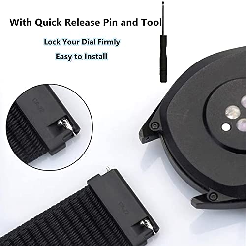 Image of Replacement Kids Band for Gizmo Watch, Breathable Hook Loop Nylon Strap Watch Band with Quick Release Pins Compatible with Verizon Gizmo Watch 2 /1