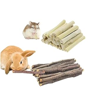 400g Snacks Sweet Bamboo Chew Toy for Rabbits Chew Treats for Hamster Chinchilla Guinea Pig Molar Treats Snack for Small Animals (400g-14oz)…