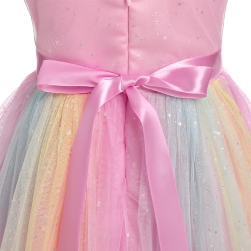 Vestido arco iris para niña ideal como regalo de cumpleaños 5