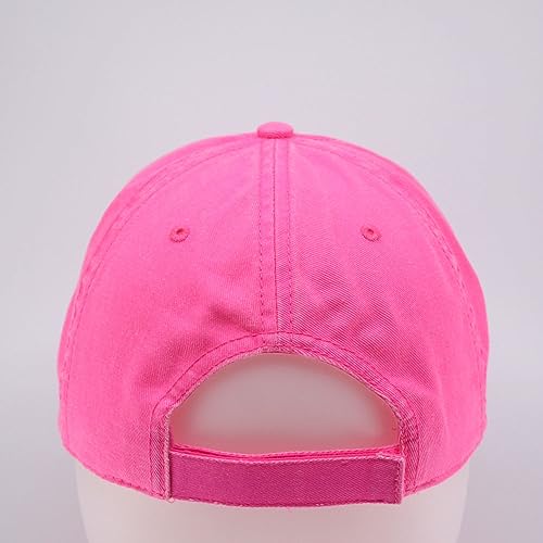 Image of Classic Washed Cotton Baseball Cap - Vintage Adjustable Dad Hat, Curved Bill for Men Women, Outdoor Everyday Wear