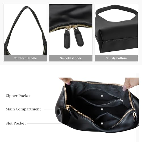 Bolso bandolera pequeño para mujer estilo hobo slouchy miniatura 4