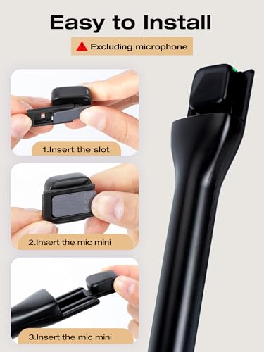 SUNMON Mikrofon Handheld Adapter Set für DJI Mic Mini, Interview Handmikrofon Adapter mit Mikrofonpopschutz Mikrofonhalter Griff für Mini Micro Holder für Interview, Vlogging