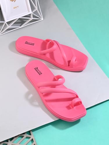 Image of DOCTOR HEALTH SUPER SOFT Premium Women's Trendy Triple Strap EVA Slippers | Soft, Open-Toe, Lightweight Daily Comfort Slides, Open-Toe Slippers for Home & Outdoor