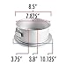 Fat Daddio's PSF-83 Anodized Aluminum Springform Pan, 8 x 3 Inch