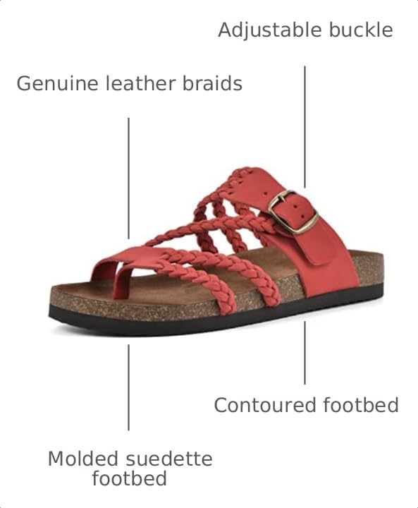 Image of White Mountain Women's Hayleigh Braided Footbed Sandal