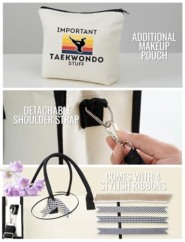 Bolso Tote Taekwondo para Mujer con Cierre y Correa miniatura 4