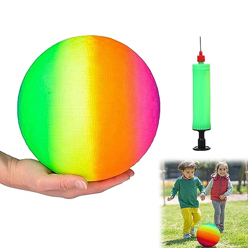 Bavooty Regenbogen Kickball Spielball mit Pumpe, 2Stk.