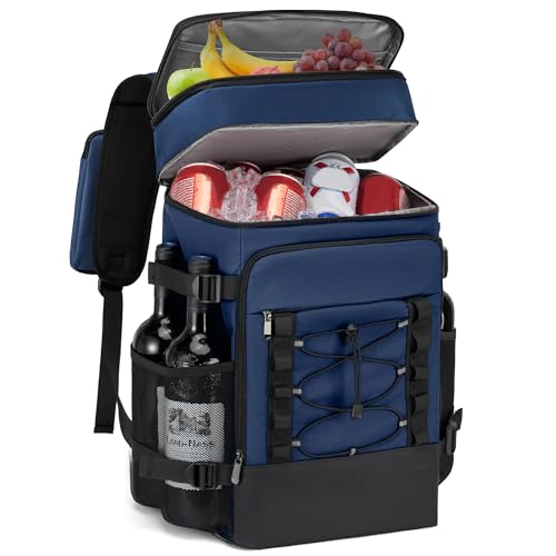 Zaino refrigerante - 40 lattine isolate Zaino refrigerante per uomini e donne, portatile 2 scomparti...