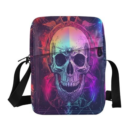 messenger bags Crossbody Bags For Women Womens Cross Body Purse Bags Adjustable Strap for Casual Casual- Dreamy Colors Tarot Pirate Skull