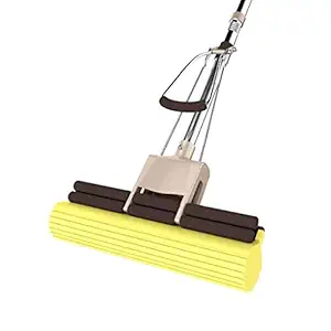 You God CH Enterprise Steel Fiber Ru Wet PVA Mop with Absorbent Sponge Head for Home Floor Cleaning (92 x 27 x 6 cm, Multicolour)