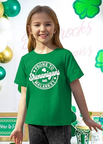 Toddler St. Patrick's Day Shirts Girls Boys Shamrock Graphic Tees St Patty's Lucky T-Shirt Irish Tops2