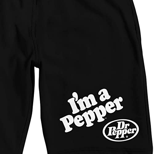 Dr Pepper I'm A Pepper Men's Black Sleep Pajama Shorts2