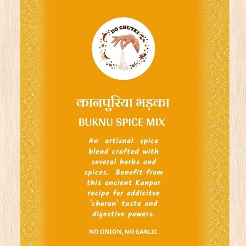 Image of Do Chutki Kanpuriya Bhadka - Buknu Masala Kanpur 100g (Pack of 1) | Traditional Spice Mix & Seasoning Powder | Desi Buknu Powder Masala With Indian Spices | No Onion No Garlic