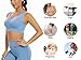 Lemef 3-Pack Seamless Sports Bra Wirefree Yoga Bra with Removable Pads for Women