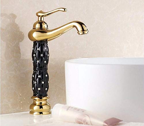 24x7 eMall Single Lever Copper Basin Mixer Table Mounted with 2 Braided Connection Pipes 450 mm Without Pop-up (Black Diamond, 28 cm)