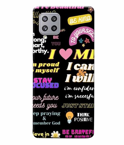 Image of Printed Hard Back Case Cover & Compatible for Samsung Galaxy A22 4G | Motivation Energy Quotes (Multicolor) - D1201