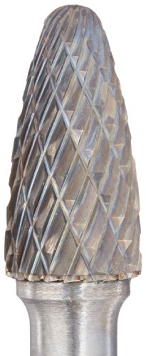 Image of Drill America SF-3 Carbide Burr /Rotary File Tree Radius End Double Cut for Die Grinder 3 /8 inch Dia. x 3 /4 inch Cut Length with 1 /4 inch Shank and 6 inch Overall Length, DUL Series