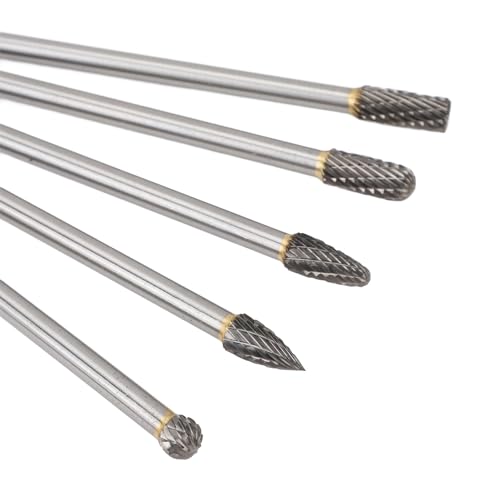 Set de 5 fresas rotativas de carburo 6x8mm miniatura 6