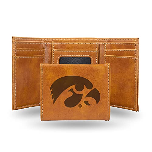 Image of Rico Industries NCAA Laser Engraved Trifold Laser Engraved Tri-Fold Wallet - Men's Accessory