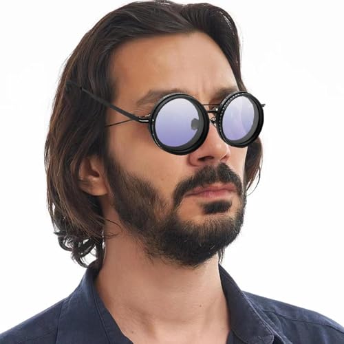 Adjustable Tint Sunglasses for Men 1-9 Gears Rounded Polarized Glasses with ND Filter Lenses Polarized Round Sunglasses3