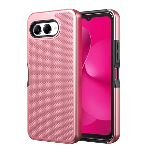 Coque T-Mobile REVVL 8 Pro antichoc robuste verre trempé or rose rigide