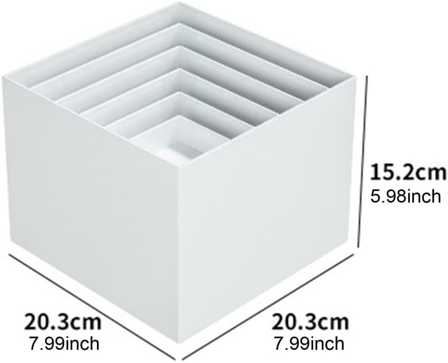 7Pcs Acrylic Cube Display Box Riser Buffet Riser for Food Collection Dessert