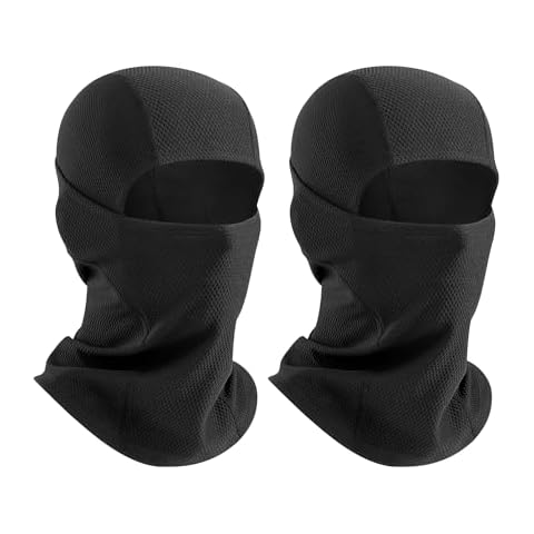 Balaclava Ski Mask 2 Pieces Full Face Cover Mask for Men and Women Breathable Shiesty Mask for Skiing Black Cover