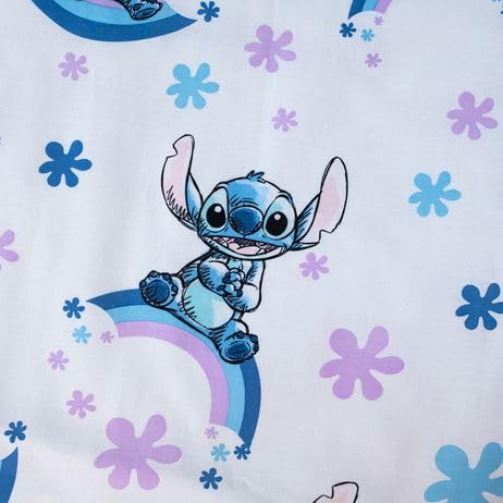 Juego De Ropa De Cama Reversible De Disney Stitch - 100x135 Cm + Funda De Almohada, 100% Algodón, Para Cuna