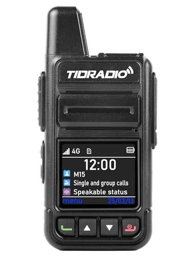 TIDRADIO TD-M15 Poc Radio with SIM Card,Walkie Talkies for Adults, Two Way Radio with NOAA Weather Receiver & Scan