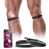 Fitgeno Knee Strap Patella Band : Patellar Tendon Support Brace for Pain Relief Men Women Basketball Tendonitis Jumper Knee Osgood Schlatter Running Football Hiking 2 Pack(Black)