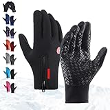 tiwuuyo Freezr Gants thermiques – Parfaits pour toutes les aventures, gants thermiques 2026, imperméables, chauds par temps froid extrême, compatibles avec écran tactile, noirs et taille XL