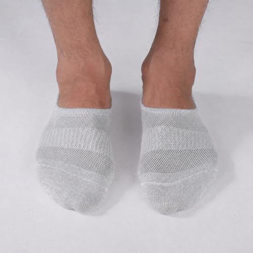 Image of WANDER No Show Socks Mens 7 /8 Pair Cotton Thin Non Slip Low Cut Men Invisible Sock 6-8 /9-11 /12-14