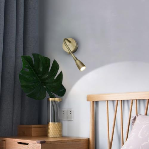 Long Life Lamp Company LED Indoor Reading Wall Light 2W 6000K Antique Brass Wall Mounted Bedside Lights H3143 - Cosy Home Interiors Long Life Lamp Company LED Indoor Reading Wall Light 2W 6000K Antique Brass Wall Mounted Bedside Lights H3143 - Image 6