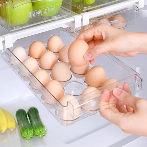 Catálogo para Comprar On-line Frigoríficos estándar . 41 Organizador de Huevos para Refrigerador, Organizador para Cajones del Frigorífico, Portahuevos Extraíble para Estantes del Frigorífico, Fabricado en Acrílico Transparente y...