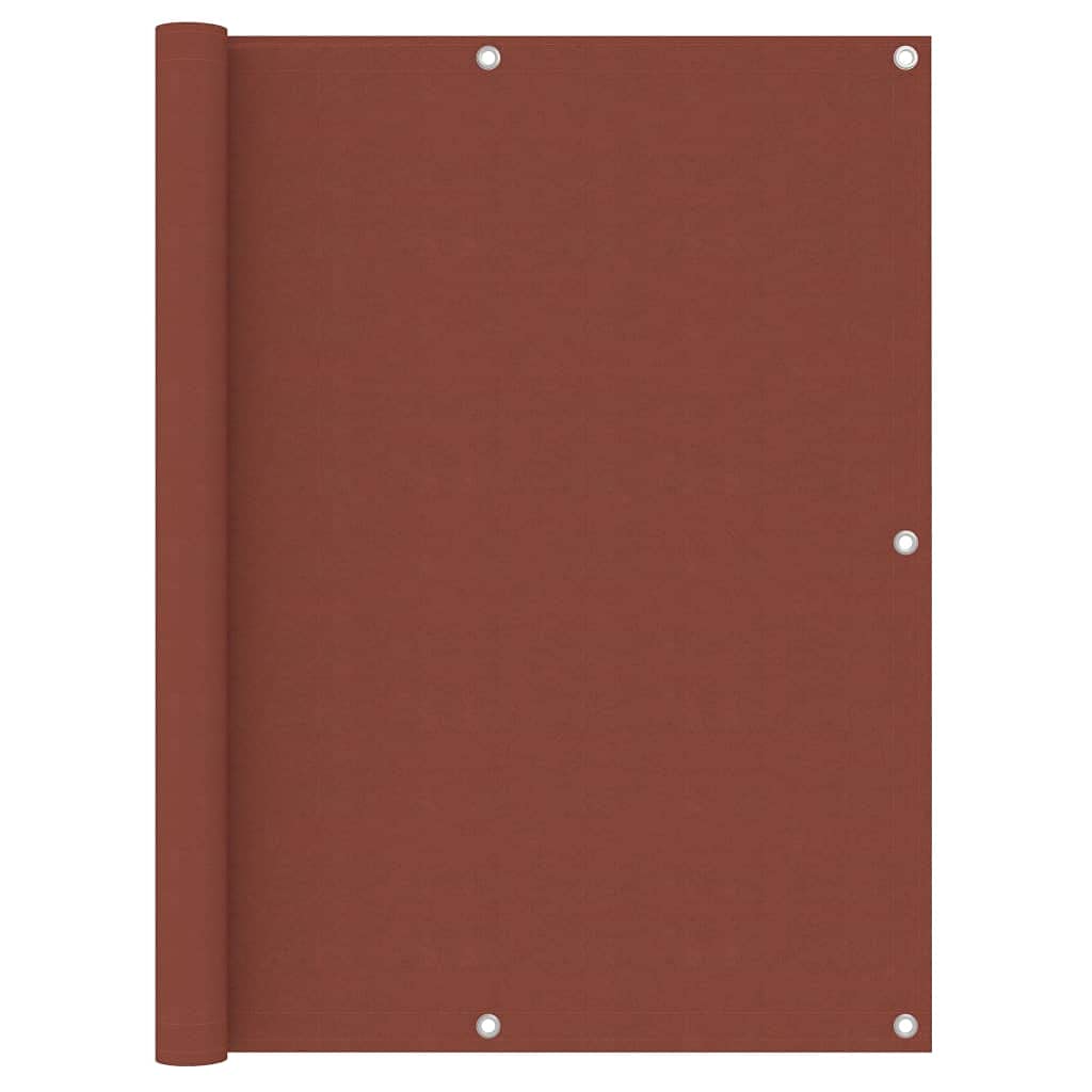 Brise-vue pour balcon terre cuite haut de gamme 120x600 cm en toile Oxford imperméable et durable